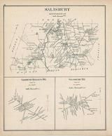 Saliabury, Salisbury Heights, Salisbury Town, New Hampshire State Atlas 1892 Uncolored